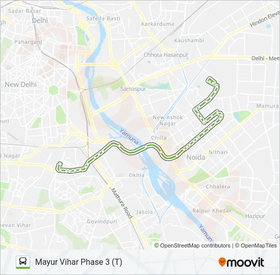 398 Bus Line Map