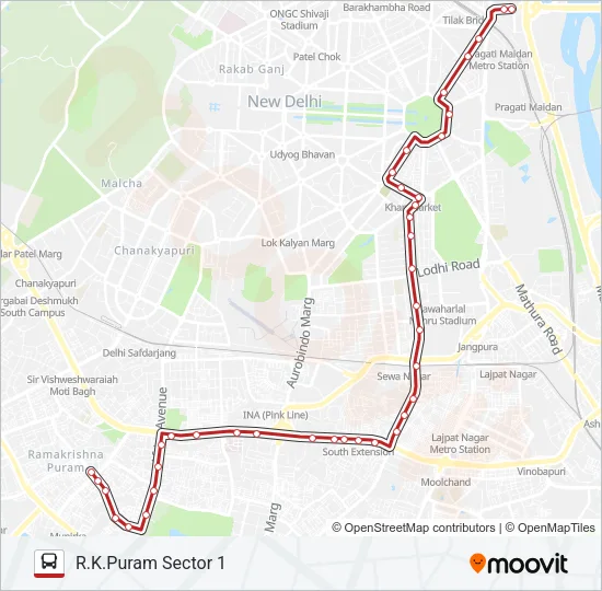 623 Bus Line Map
