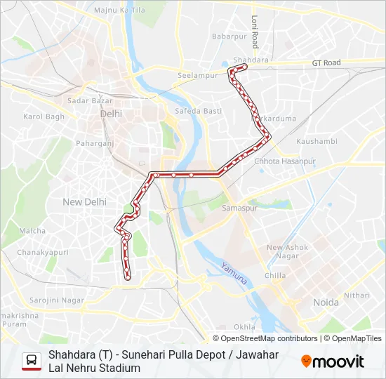 623 Bus Line Map