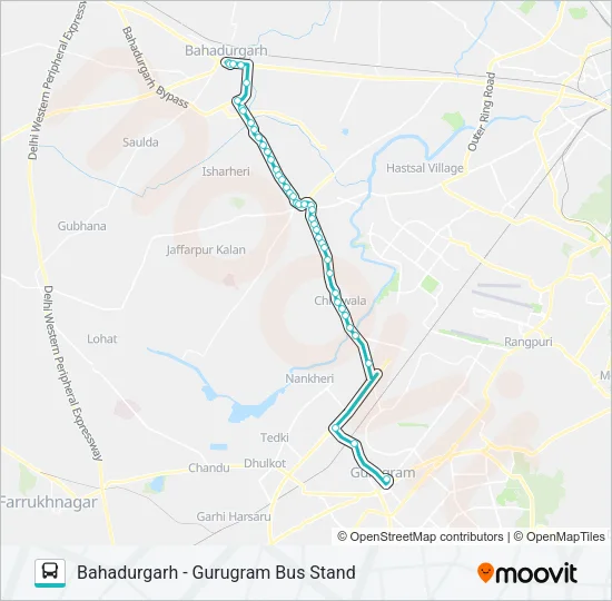 NCR Bus Line Map