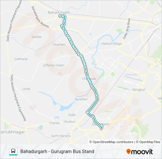 NCR Bus Line Map