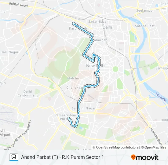 610A Bus Line Map