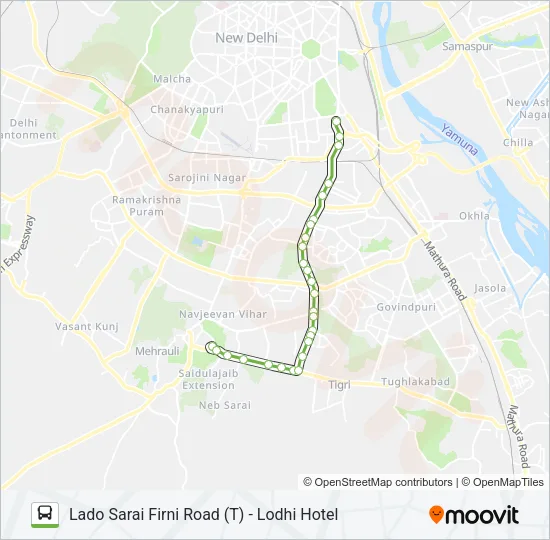 423 Bus Line Map