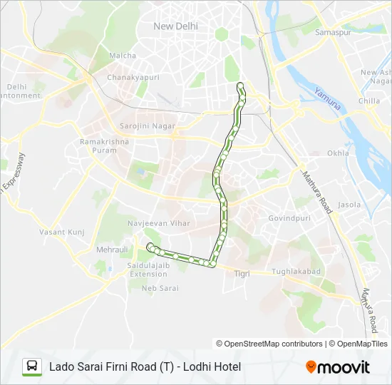 423 Bus Line Map
