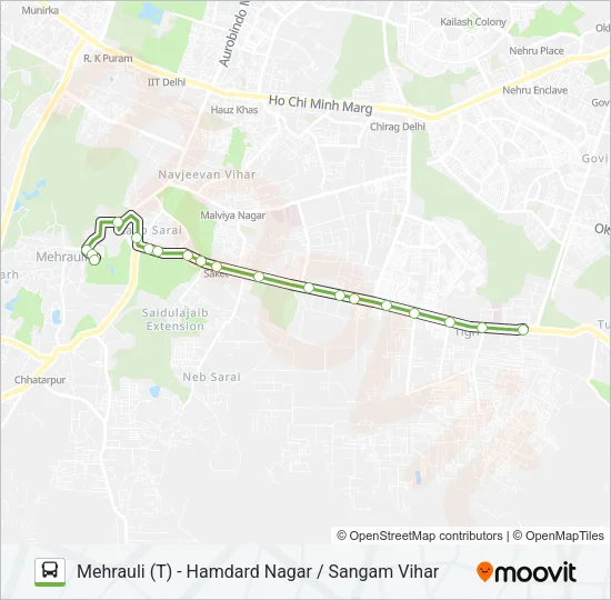 463 Bus Line Map