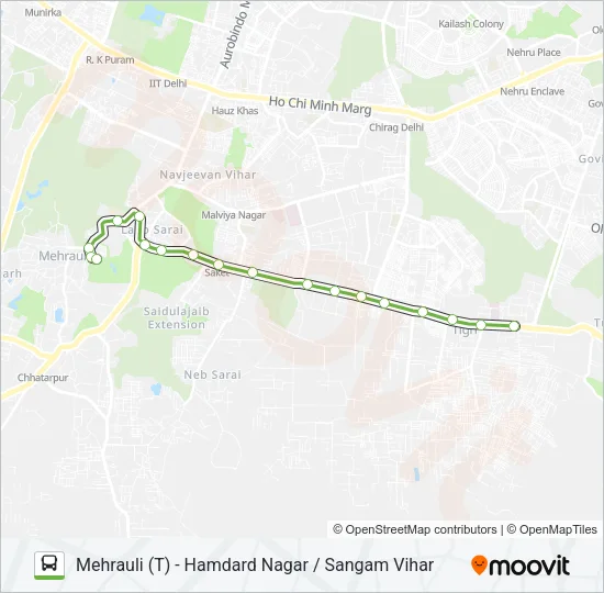 463 Bus Line Map