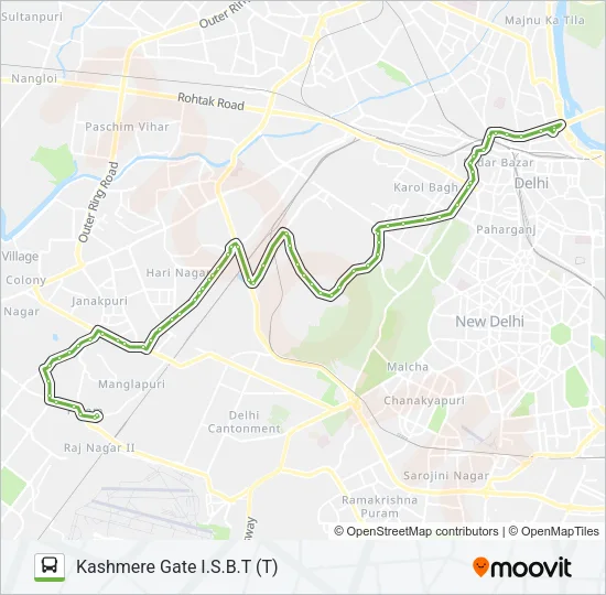 721 Bus Line Map