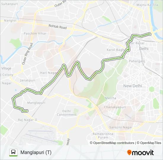721 Bus Line Map