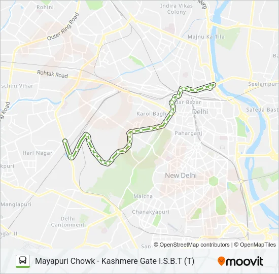 721 Bus Line Map