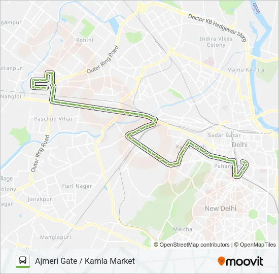 953 Bus Line Map
