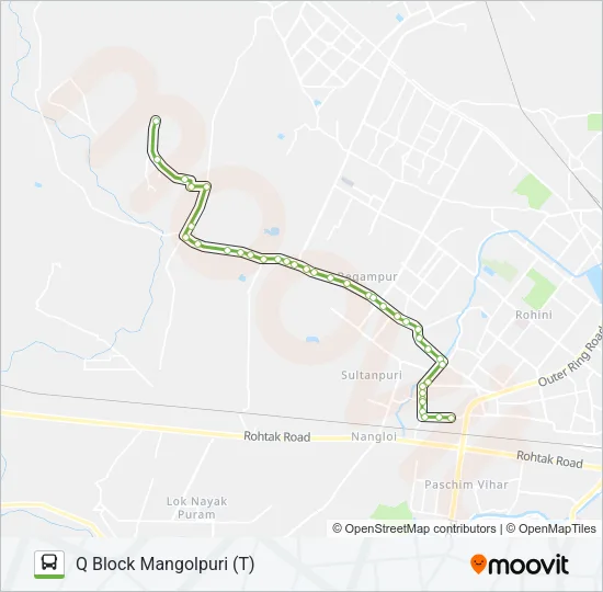 962A Bus Line Map