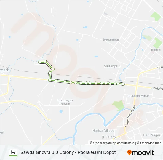 949EXT Bus Line Map