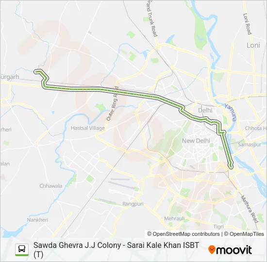 949EXT Bus Line Map