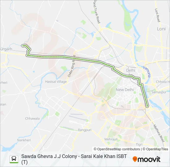949EXT Bus Line Map