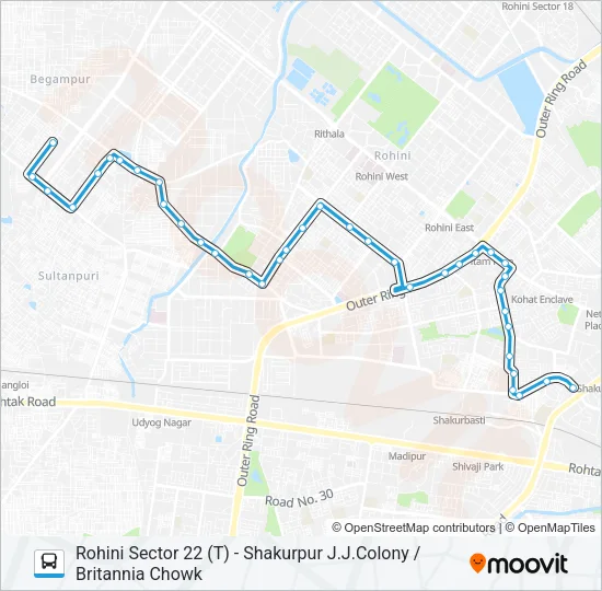 957 Bus Line Map