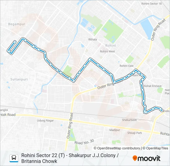 957 Bus Line Map