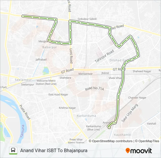 33 Bus Line Map