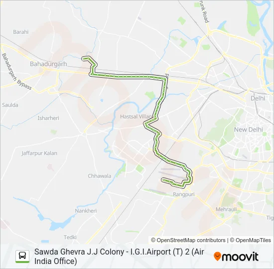 947 Bus Line Map