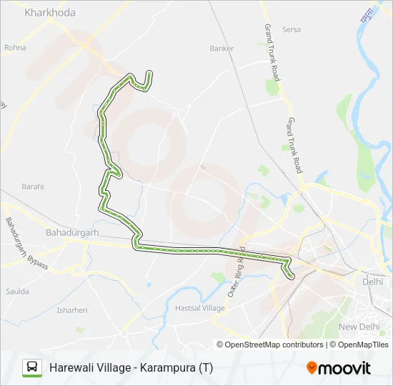 983 Bus Line Map
