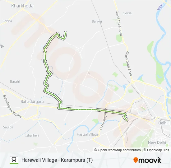 983 Bus Line Map