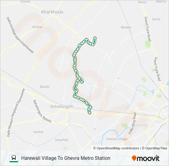 983 Bus Line Map