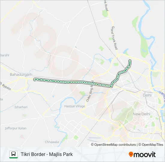 938A Bus Line Map