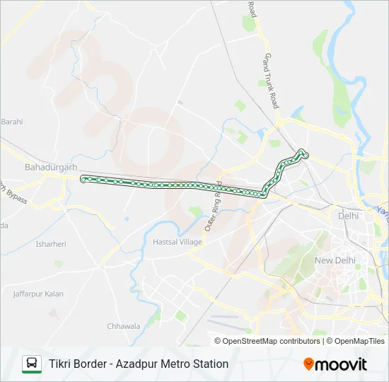 938A Bus Line Map