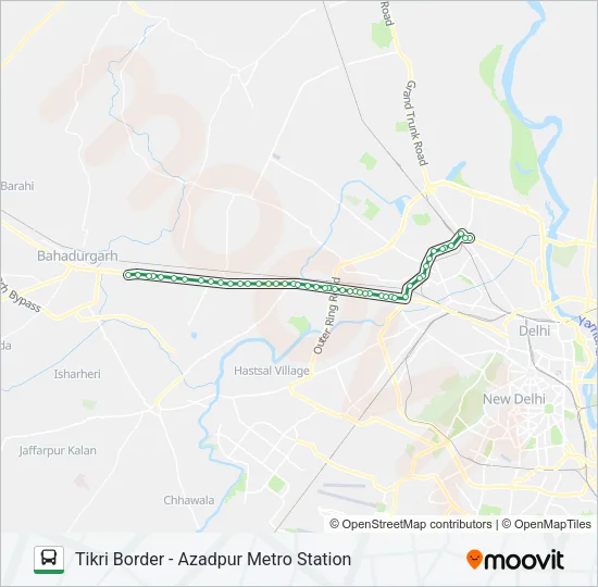 938A Bus Line Map