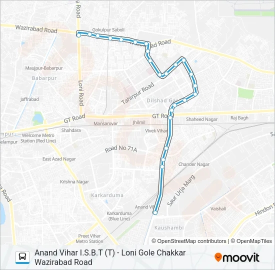 971 Bus Line Map