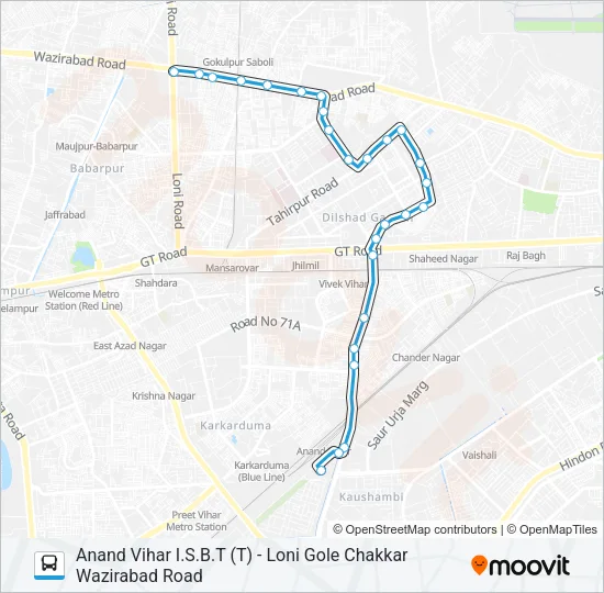 971 Bus Line Map