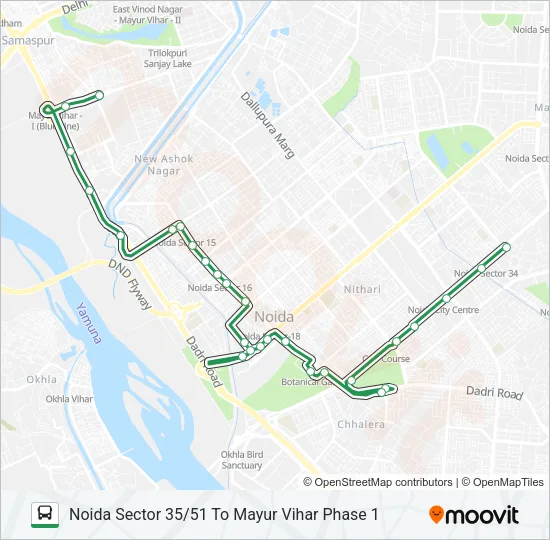 347 Bus Line Map