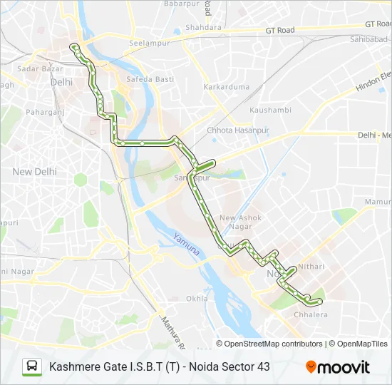 347 Bus Line Map