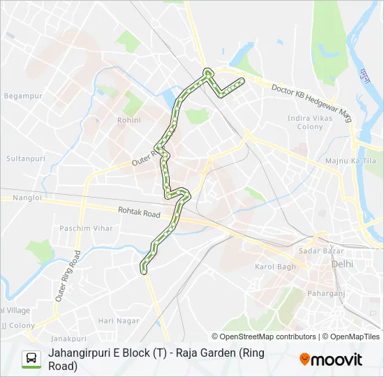 891 Bus Line Map