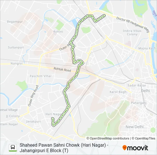 891 Bus Line Map