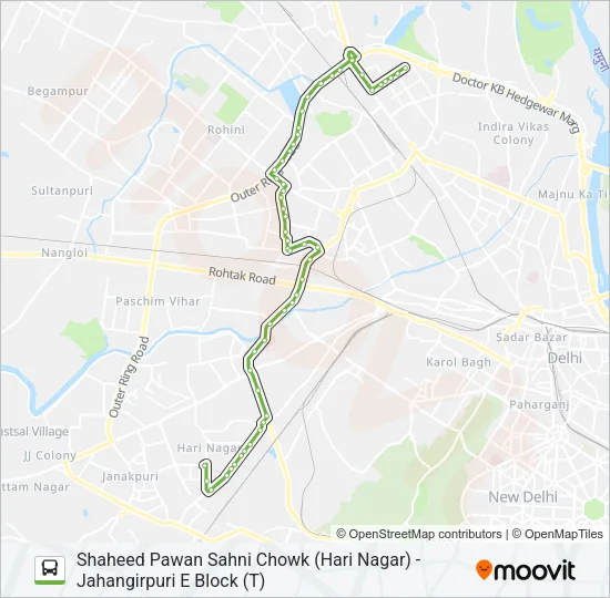 891 Bus Line Map