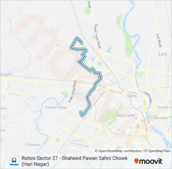 889 Bus Line Map