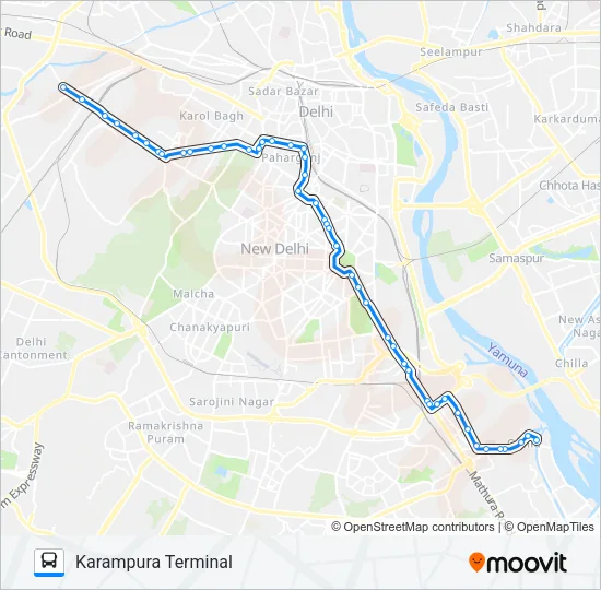 894 Bus Line Map