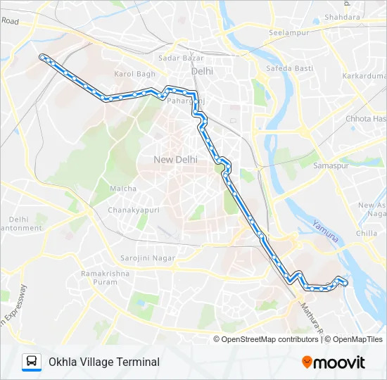 894 Bus Line Map