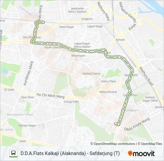 480 Bus Line Map