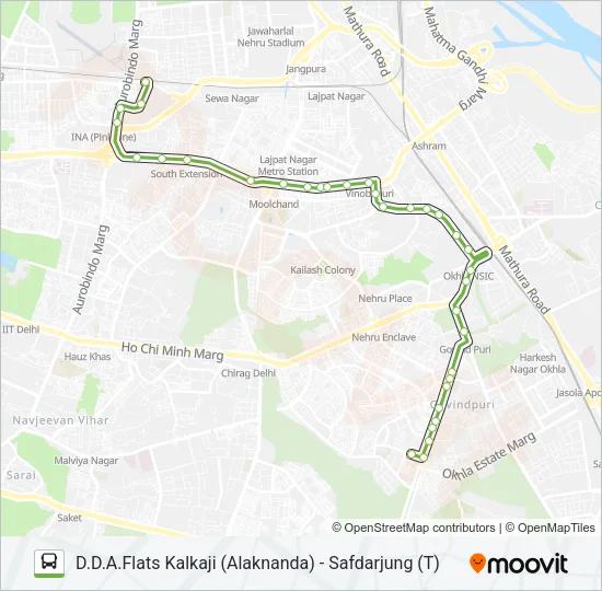 480 Bus Line Map