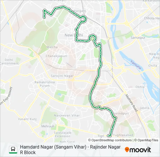 490 Bus Line Map