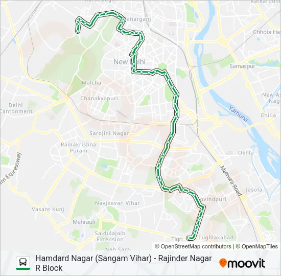 490 Bus Line Map