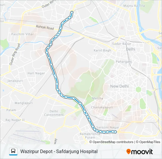 479A Bus Line Map