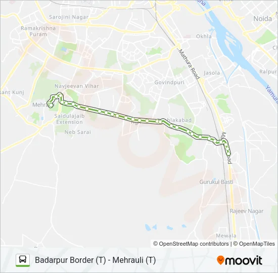 525STL Bus Line Map