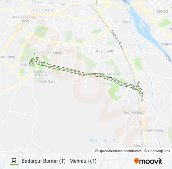 525STL Bus Line Map