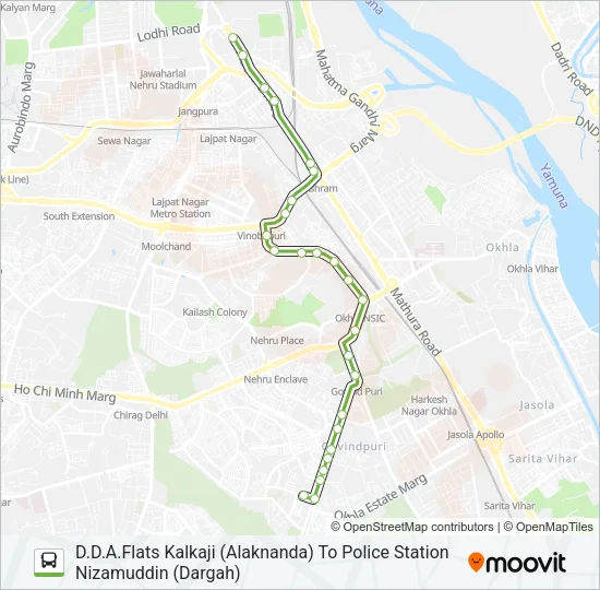 429 Bus Line Map