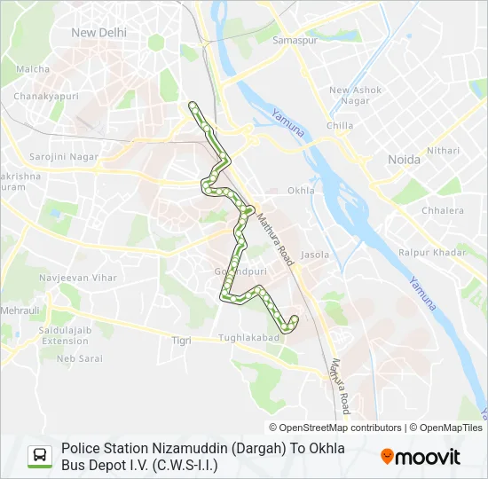 429 Bus Line Map