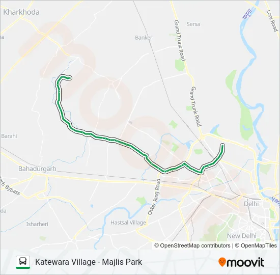 114B Bus Line Map