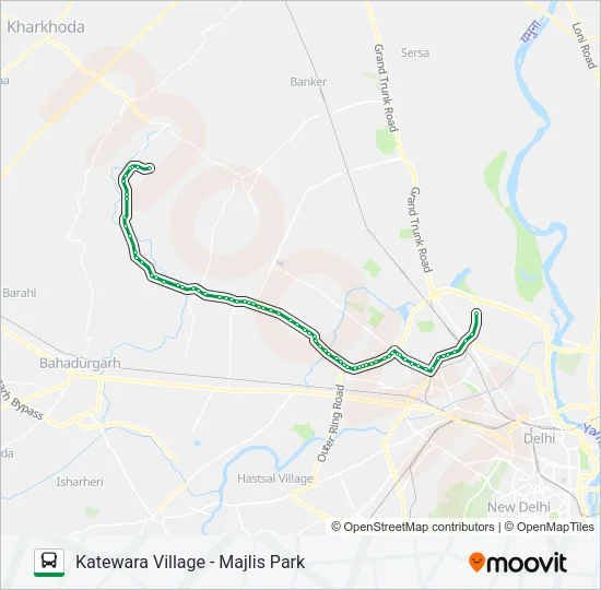 114B Bus Line Map