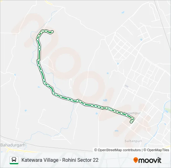 114B Bus Line Map